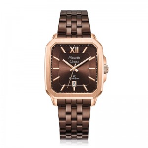 Alexandre Christie AC 8704 Rosegold Brown Man MDBROBO